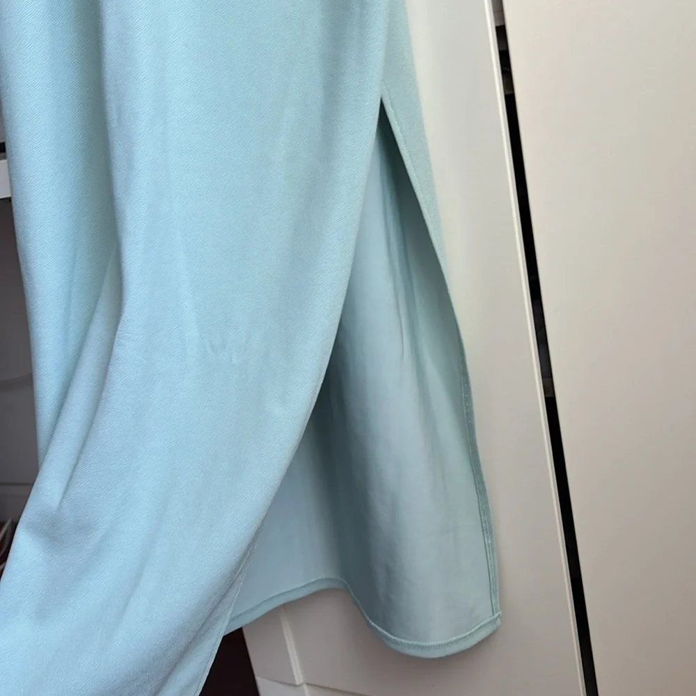 NWT Abercrombie Asymmetrical Ruched Maxi Dress